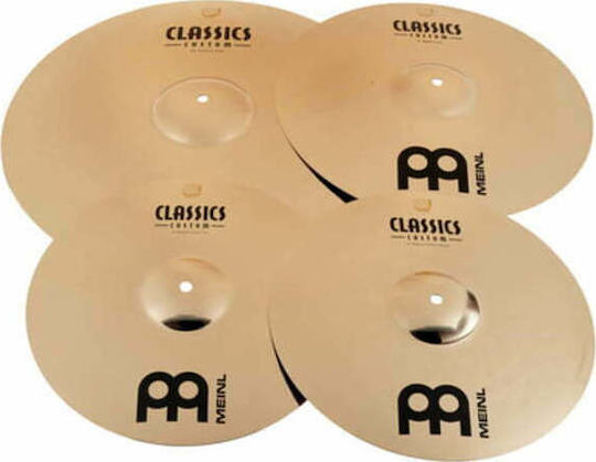 Meinl Cymbals' Set Classics Custom Brilliant Bell (14" Hi-Hat, 16" Crash, 20" Ride) 14", 16", 20"