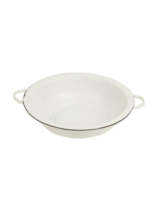 Atmosphera Enamel Cereal Bowl White 1pcs