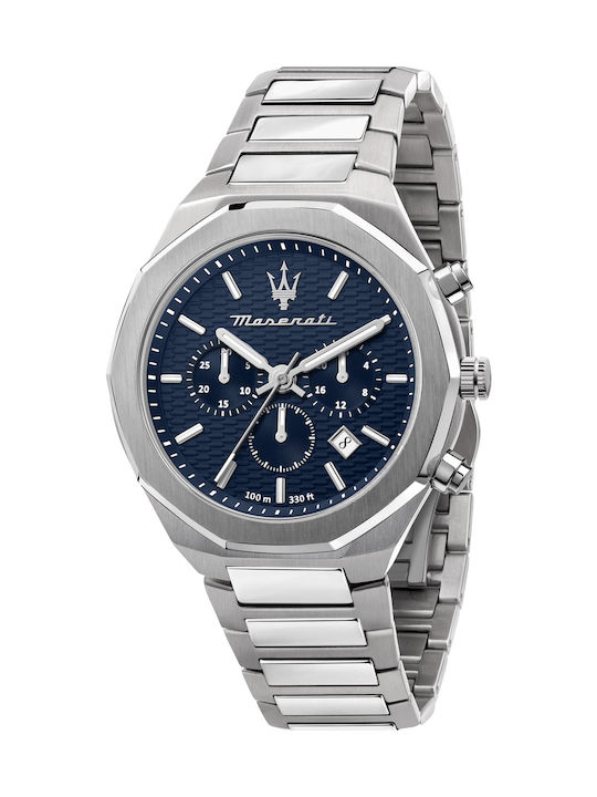 Maserati Ανδρικό Ρολόι 44mm Χρονογράφος Μπαταρί...
