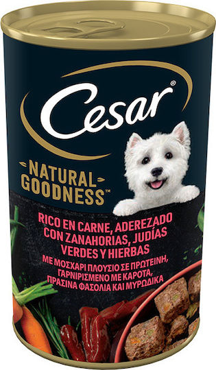 Cesar Natural Goodness Υγρή Τροφή Σκύλων σε Κονσέρβα με Καρότο και Μοσχάρι 400gr