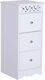 HomCom Bathroom Cabinet L30xD30xH68.5cm White