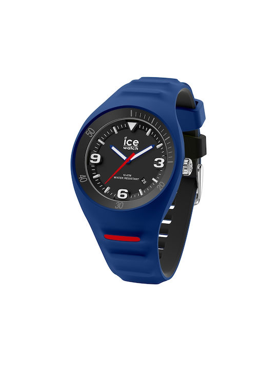 Ice Watch Chronograph Battery with Blue Rubber Strap