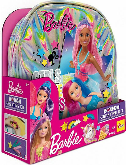 Lisciani Giochi Πλαστελίνη - Παιχνίδι Dough Backpack Creative Kit - Barbie για 4+ Ετών, 14τμχ