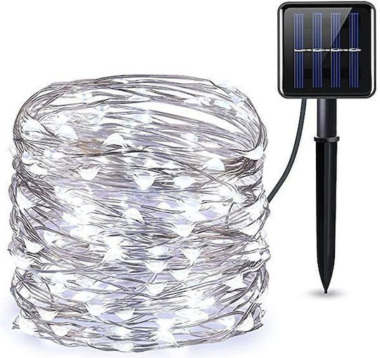 200 Λαμπάκια LED 20μ. Ψυχρό Λευκό Ηλιακά σε Σειρά 200 Λαμπάκια LED 20μ. Ψυχρό Λευκό Ηλιακά σε Σειρά