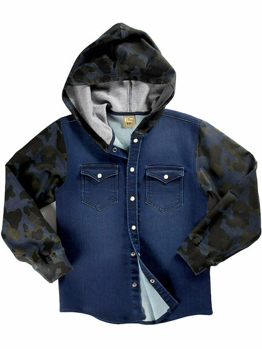 Funky Kids Denim Shirt Blue