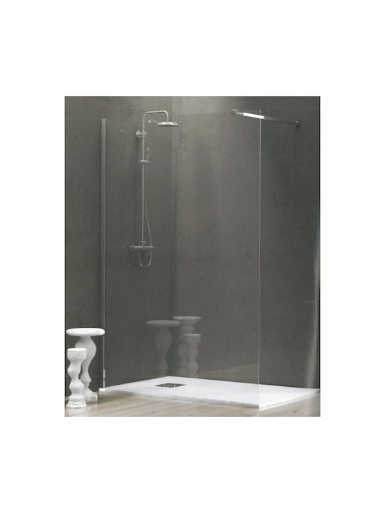 Karag Walkin 1 WAL1C70 Shower Screen for Shower 70x200cm Clear Glass Cromo