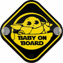 Koupakoupa Baby an Bord mit Saugnapf Gelbes