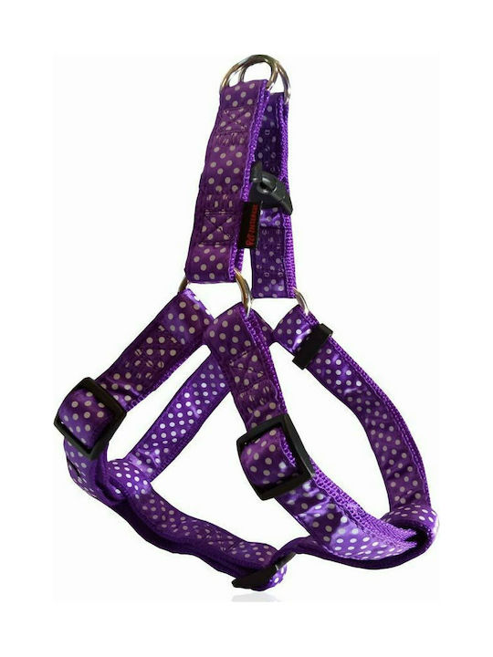 Pet Interest Σαμαράκι Σκύλου Motivo Dots Μωβ Large 25mm x 55 - 82cm