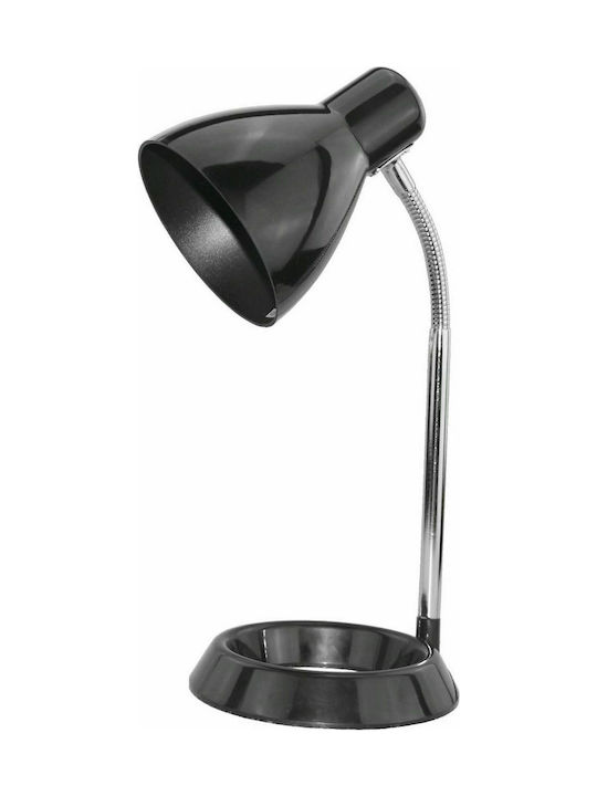 Avide ABLDLO-B Office Lamp with Flexible Arm for Socket E27 in Black Color