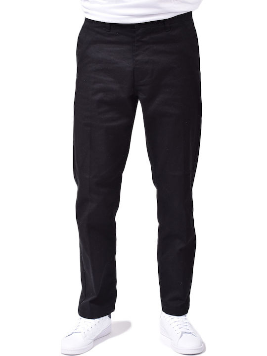 Obey Straggler Pantaloni Chino Negru