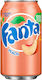 Fanta Αναψυκτικό Ροδάκινο με Ανθρακικό σε Κουτί 355ml