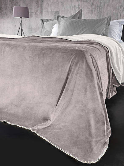 Guy Laroche Velvet Σετ Μονή 160x220εκ. με Διακοσμητικό Μαξιλαράκι Melange
