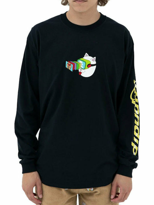 Virtual Nermality Herren Sweatshirt Jacke Schwarz