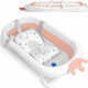Ricokids Сгъваема Бебешка Вана RK-280 White/Pink
