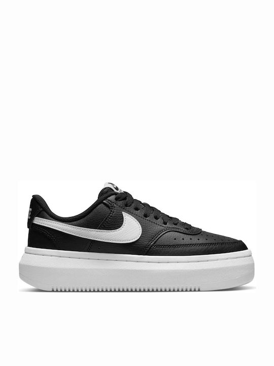 Nike Court Vision Alta Γυναικεία Flatforms Sneakers Black / White