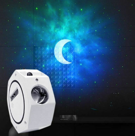 Andowl Projektor Dekoratives Licht LED RGB Party Licht 15x11x25cm