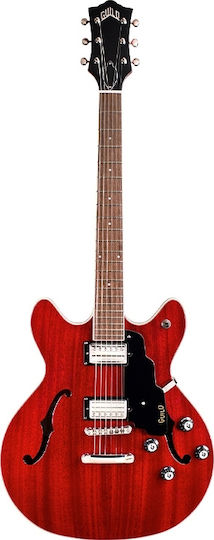 Guild Starfire I DC Semi Hollow Ηλεκτρική Κιθάρα Semiacoustic με HH Διάταξη Μαγνητών Cherry Red