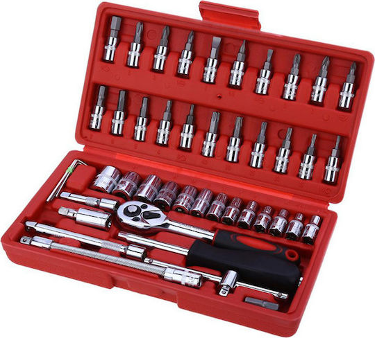 Ratschen- & Steckschlüssel-Sets 1\4" 46Stück