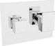 Ottone Meloda Thermostatics für Dusche 5 Ausgänge Silber