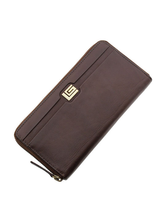 Guy Laroche 23111 Large Leather Women's Wallet with RFID Brown