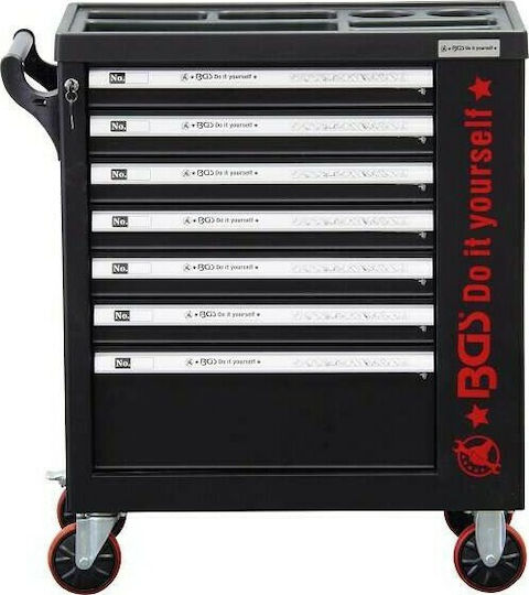 BGS Technic Tool Trolley with 7 Drawers and 250 Tools