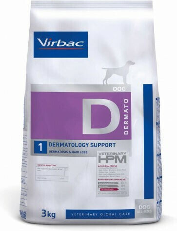 Virbac Dermatology Support 3kg Dry Food for Dogs with Chicken and Pork