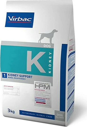 Virbac Kidney Support 3kg Trockenfutter für Hunde mit Huhn und Schweinefleisch