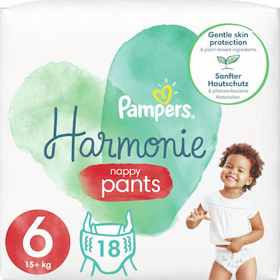 Pampers Pantaloni de scutec Harmonie Pants Harmonie Nr. 6 pentru 15+ kgkg 18buc