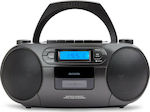 Aiwa Portable Radio-CD Player BBTC-550 Equipped with Bluetooth / CD / MP3 / USB / Cassette / Radio Black