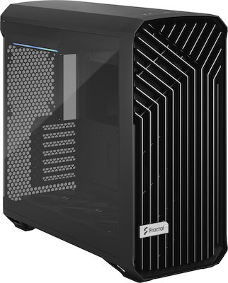 Fractal Design Torrent TG Light Tint Gaming Midi Tower Κουτί Υπολογιστή με Πλαϊνό Παράθυρο Μαύρο