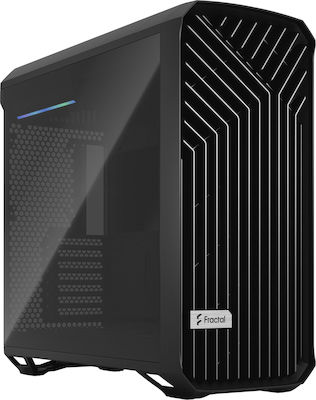 Fractal Design Torrent TG Dark Tint Gaming Midi Tower Κουτί Υπολογιστή με Πλαϊνό Παράθυρο Μαύρο