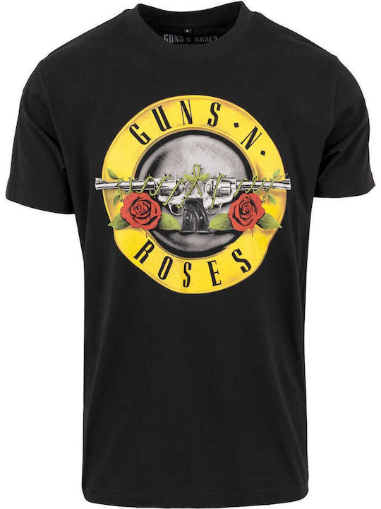 Merchcode Guns N' Roses Logo T-shirt σε Μαύρο χρώμα