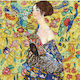 Diamond Dotz Lady with Fan (Klimt) Segeltuch Diamond Painting Kit DD13.028