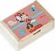 Christening Favor with Box Minnie Mouse made of Wood