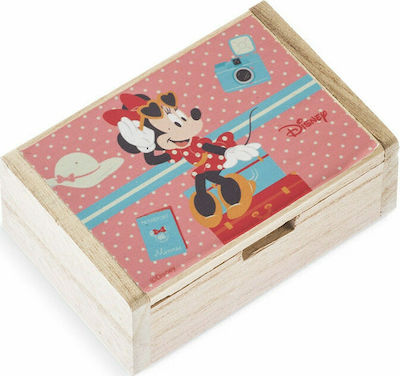 Taufgeschenk mit Schachtel Minnie Mouse aus Holz