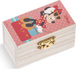 Taufgeschenk mit Schachtel Minnie Mouse aus Holz