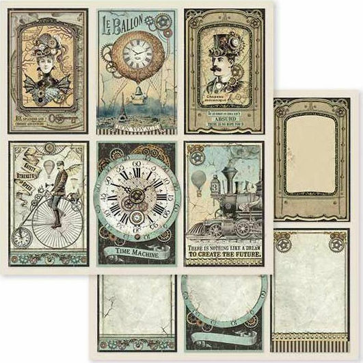 Stamperia Καρτελίτσες Φύλλο Scrapbooking Διπλής Όψης Μονό 1τμχ 30.5x30.5cm