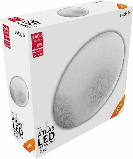Avide Plafonieră de Tavan 33buc Albă cu LED Integrat