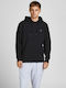 Jack & Jones Men's Sweatshirt with Hood Black