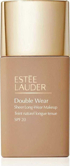 Estee Lauder Double Wear Sheer Long-Wear Лилаво Фон Дьо Тен SPF20 3n1 Айвъри Беж 30мл