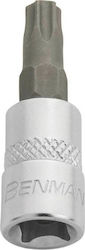 Benman Socket 1/4'' For Torx Screws Walnut with Torx Head and Socket 1/4'' T30x37mm Benman Socket 1/4'' For Torx Screws Walnut with Torx Head and Socket 1/4'' T30x37mm