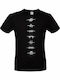 B&C Shippuden Anti Village Symbols T-shirt Naruto Black Cotton