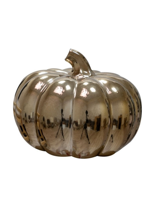 Zen Collection Ceramic Pumpkin Table Decor Μπρονζέ 15.5x15.5cm