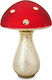 PiP Studio Decorative Mushroom made of Glass 30cm 1pcs