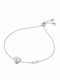 Michael Kors Premium Women's Bracelet Chain with Heart Design in Silver with Zircon 18cm