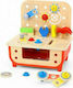 Tooky Toys Kids Workbench made of Wood for 3+ Years Old