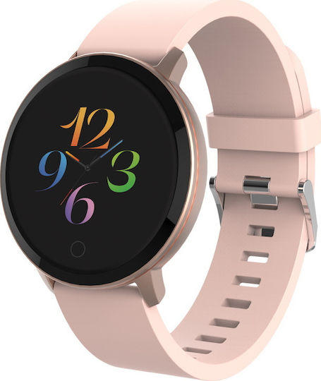 Forever ForeVive Lite SB-315 Smartwatch με Παλμογράφο (Ροζ Χρυσό)
