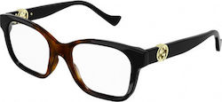 Gucci Plastic Eyeglass Frame Black GG1025O 002