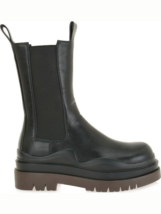 Women's Chelsea Boots with Medium Heel Black