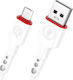 Leewello SJX-210 Regular USB 2.0 to micro USB Cable Λευκό 1m